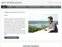 Tablet Screenshot of jeffmyersmusic.com